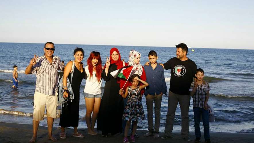Y Nisreem y sus hijos vieron por fin el mar