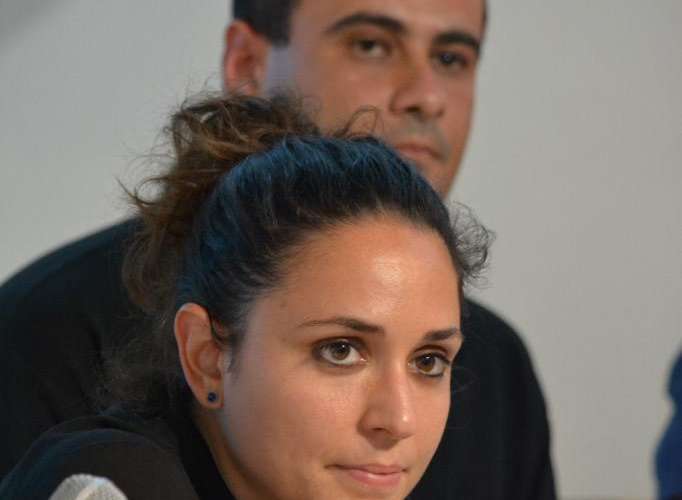 Charla con los periodistas gazatís Isabel Perez y Mussa´ab Bashir